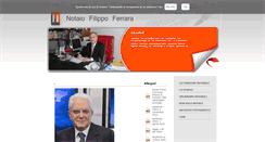 Desktop Screenshot of notaiofilippoferrara.it